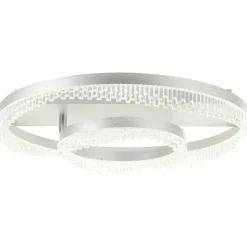 Lampes Industrielles-Luminaires Brilliant Aurora Plafonnier LED Argenté, 1 lumière, Télécommandes