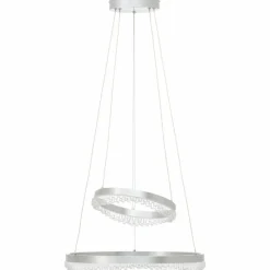 Lampes Industrielles-Luminaires Brilliant Aurora Suspension LED Argenté, 1 lumière, Télécommandes