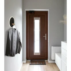 Lampes En Bois-Luminaires Globo Lighting Avery Applique murale LED Brun foncé, Noir, 1 lumière