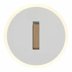 Lampes En Bois-Luminaires Globo Lighting Avery Applique murale LED Brun foncé, Blanc, 1 lumière