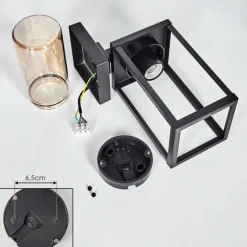 hofstein Avete Lampe murale d´extérieur Noir, 1 lumière