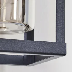 Suspension Verre Fumé-hofstein Avete Lampe murale d´extérieur Noir, 1 lumière