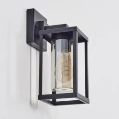 Suspension Verre Fumé-hofstein Avete Lampe murale d´extérieur Noir, 1 lumière