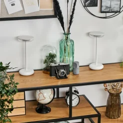 hofstein Baigorrita Lampe de table d'extérieur, Lampe à poser LED Blanc, 1 lumière