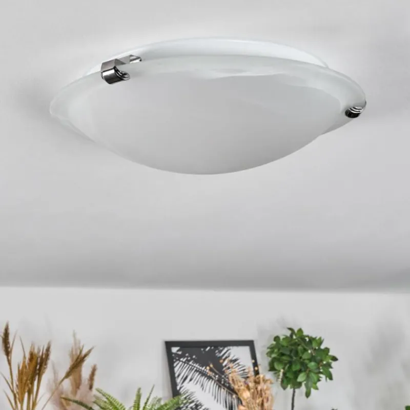 hofstein Balan Plafonnier Blanc, 1 lumière