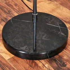 hofstein Baloca Lampadaire Chrome, Noir, 1 lumière