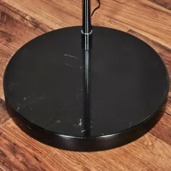 hofstein Baloca Lampadaire Chrome, Noir, 1 lumière