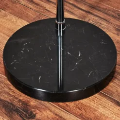 hofstein Baloca Lampadaire Chrome, Noir, 1 lumière