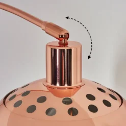 hofstein Baloca Lampadaire Cuivre, Noir, 1 lumière