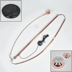 hofstein Baloca Lampadaire Cuivre, Noir, 1 lumière