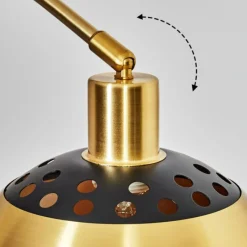 Lampes Dorées-hofstein Baloca Lampadaire Laiton, Noir, 1 lumière