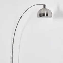 hofstein Baloca Lampadaire Nickel mat, Noir, 1 lumière