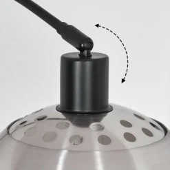 Lampes Vintages & Rétros-hofstein Baloca Lampadaire Noir, 1 lumière