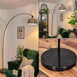 Lampes Vintages & Rétros-hofstein Baloca Lampadaire Noir, 1 lumière