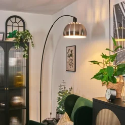 Lampes Vintages & Rétros-hofstein Baloca Lampadaire Noir, 1 lumière