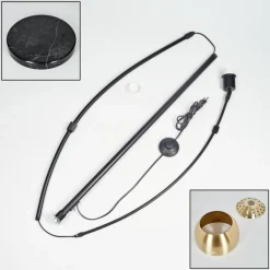 Lampes Dorées-hofstein Baloca Lampadaire Noir, 1 lumière