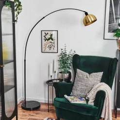 Lampes Dorées-hofstein Baloca Lampadaire Noir, 1 lumière