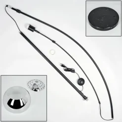 Lampes Vintages & Rétros-hofstein Baloca Lampadaire Noir, 1 lumière