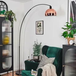 hofstein Baloca Lampadaire Noir, 1 lumière