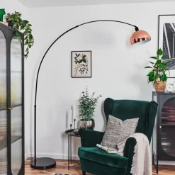 hofstein Baloca Lampadaire Noir, 1 lumière