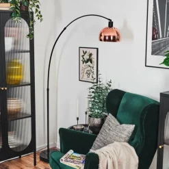 hofstein Baloca Lampadaire Noir, 1 lumière