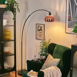 hofstein Baloca Lampadaire Noir, 1 lumière