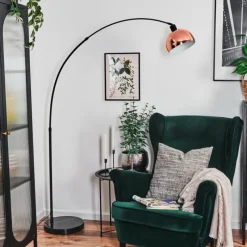 hofstein Baloca Lampadaire Noir, 1 lumière