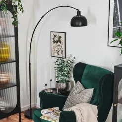 hofstein Baloca Lampadaire Noir, 1 lumière