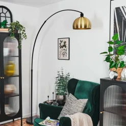 Lampes Dorées-hofstein Baloca Lampadaire Noir, 1 lumière