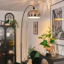 hofstein Baloca Lampadaire Noir, 1 lumière