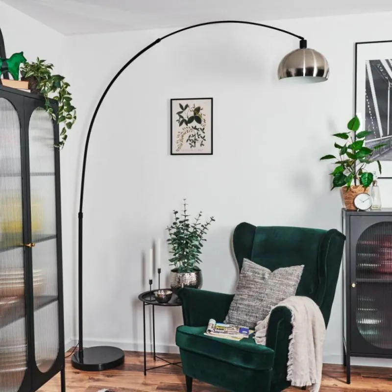 hofstein Baloca Lampadaire Noir, 1 lumière