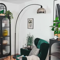 hofstein Baloca Lampadaire Noir, 1 lumière