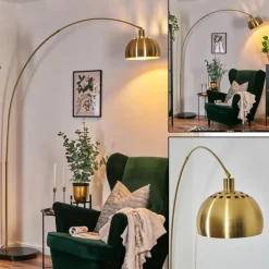 Lampes Dorées-hofstein Baloca Lampadaire Or, Noir, 1 lumière