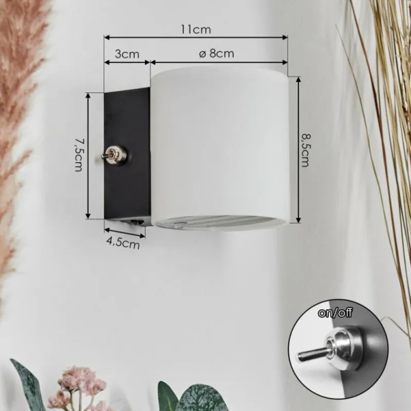 hofstein Bamako Luminaire Up & Down, Applique murale LED Noir, 1 lumière