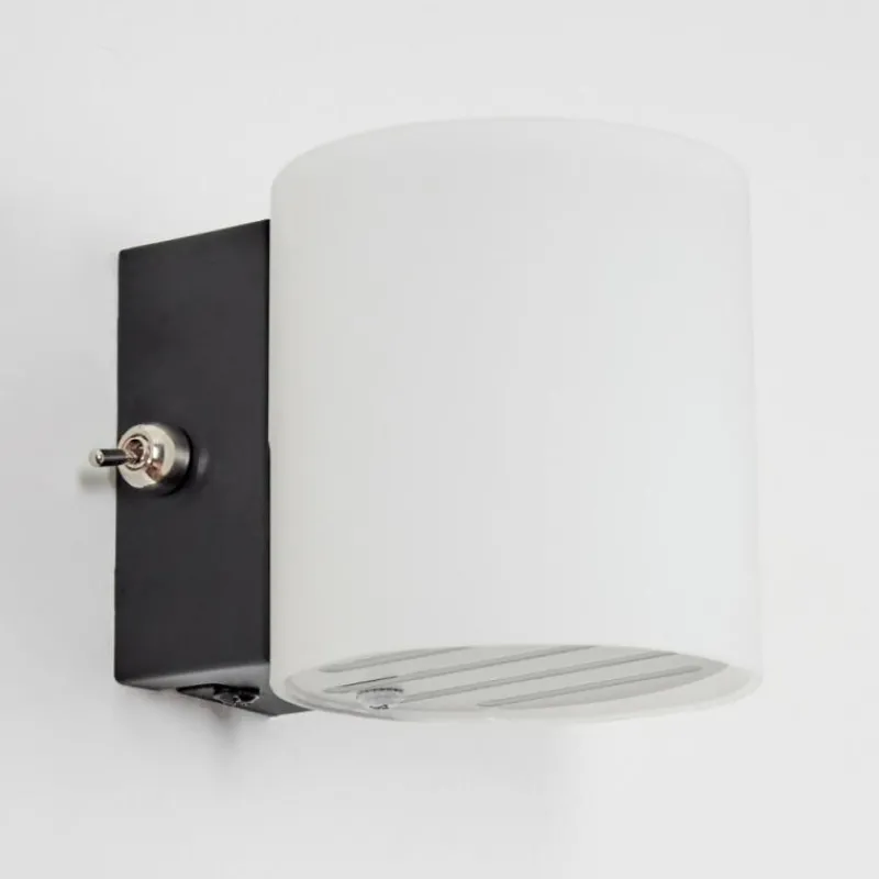 hofstein Bamako Luminaire Up & Down, Applique murale LED Noir, 1 lumière