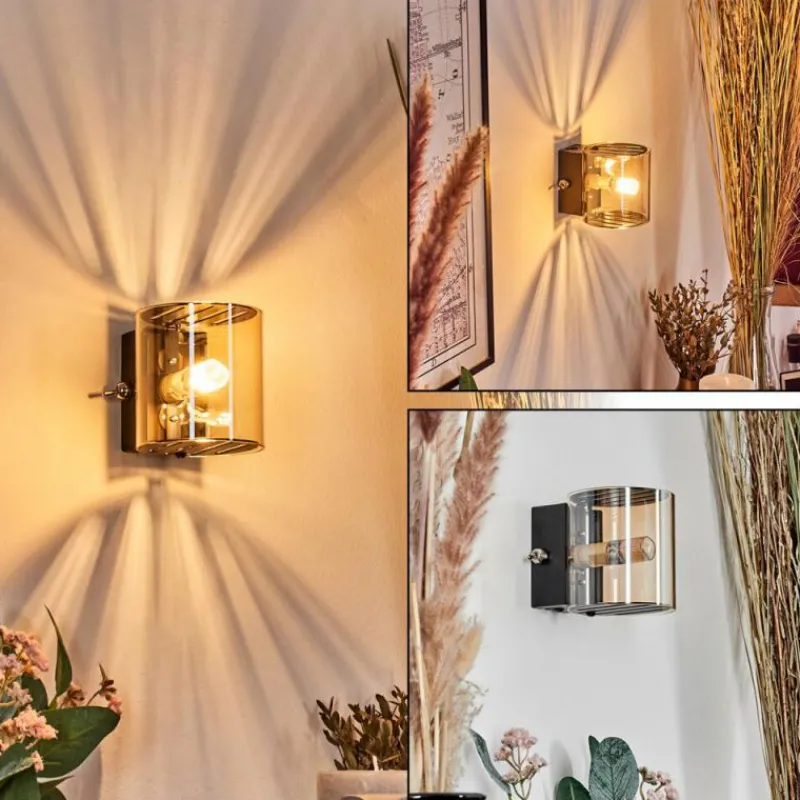 hofstein Bamako Luminaire Up & Down, Applique murale LED Noir, 1 lumière