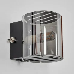 hofstein Bamako Luminaire Up & Down, Applique murale LED Noir, 1 lumière