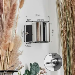 hofstein Bamako Luminaire Up & Down, Applique murale LED Noir, 1 lumière