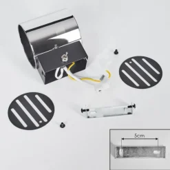 hofstein Bamako Luminaire Up & Down, Applique murale LED Noir, 1 lumière