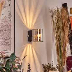 hofstein Bamako Luminaire Up & Down, Applique murale LED Noir, 1 lumière