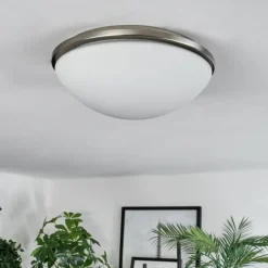 hofstein Banan Plafonnier, Spot de plafond Nickel mat, 2 lumières