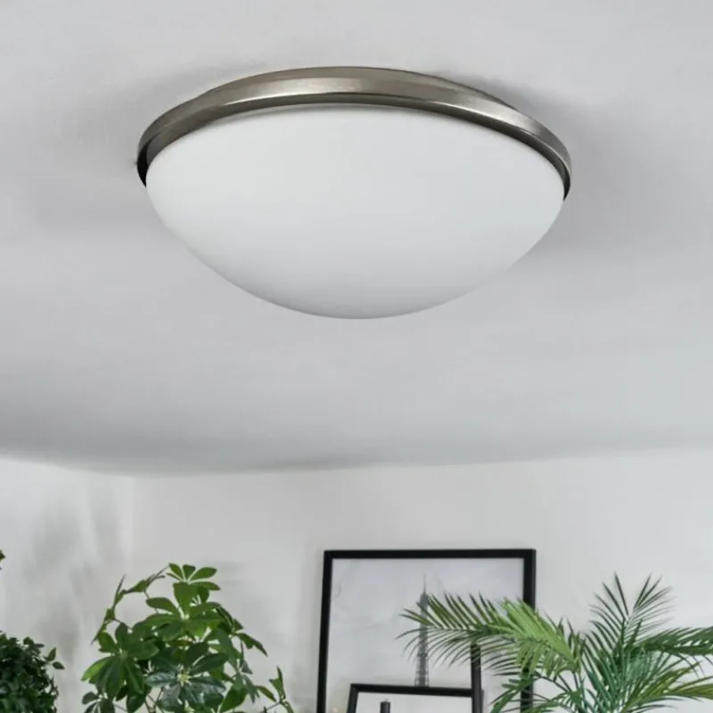 hofstein Banan Plafonnier, Spot de plafond Nickel mat, 2 lumières