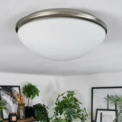 hofstein Banan Plafonnier, Spot de plafond Nickel mat, 2 lumières