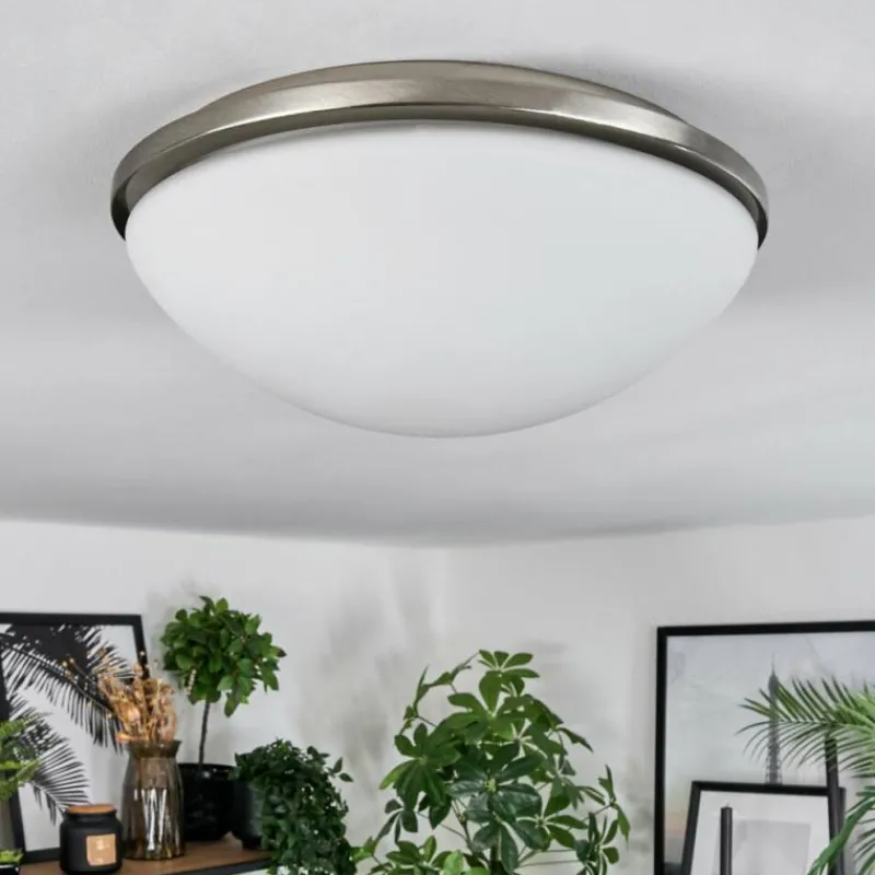 hofstein Banan Plafonnier, Spot de plafond Nickel mat, 2 lumières