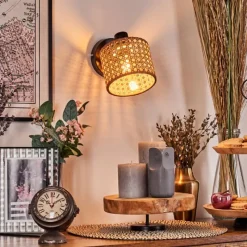 hofstein Barcos Applique murale Noir, 1 lumière