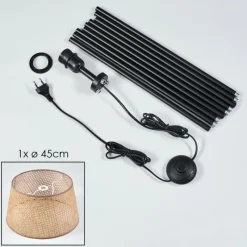 Luminaires Scandinaves-hofstein Barcos Lampadaire beige, Écru, 1 lumière