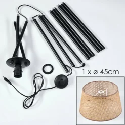 Luminaires Scandinaves-hofstein Barcos Lampadaire beige, Écru, 1 lumière