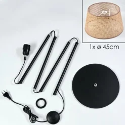 hofstein Barcos Lampadaire beige, Écru, 1 lumière