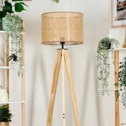 Luminaires Scandinaves-hofstein Barcos Lampadaire Écru, 1 lumière