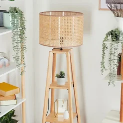 Luminaires Scandinaves-hofstein Barcos Lampadaire Écru, 1 lumière